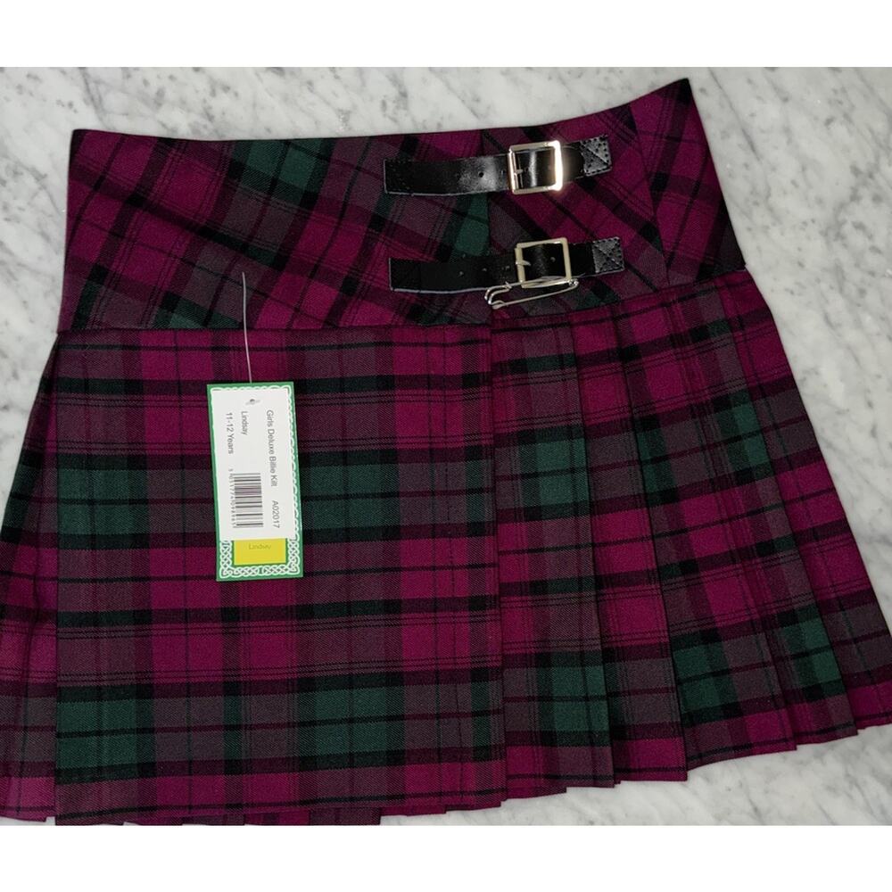 "The Kilt" Age 11-12 Kids Lindsay Pleated New with Tags